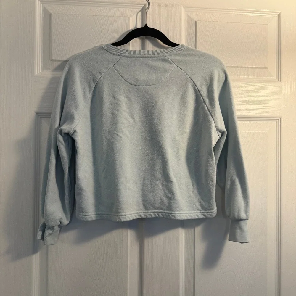 Levi's Girls Butterfly Graphic Sweatshirt Light‎ Blue Medium 10-12 Casual School